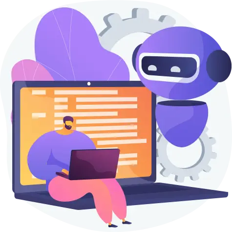 Person using Global Artificial Intelligence