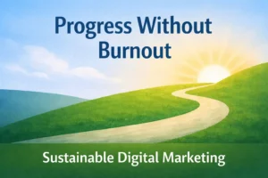 Digital Marketing Without Burnout – Sustainable Growth Approach | Sustainable Digital Marketing digital marketing without burnout sustainable strategy