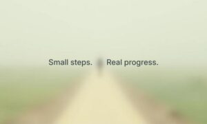 consistency beats intensity through small steps and long-term progress