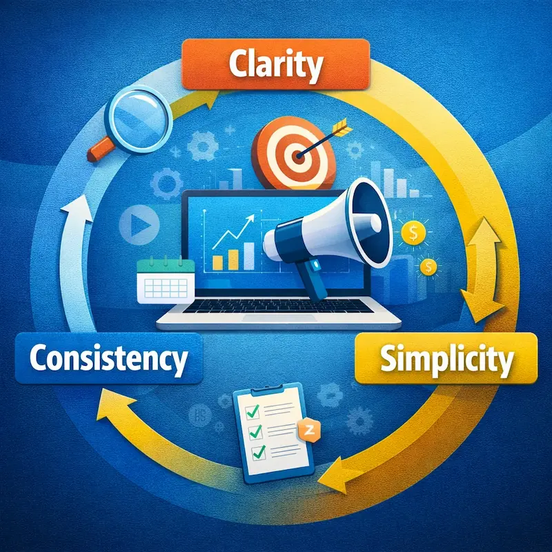 digital marketing system clarity consistency simplicity