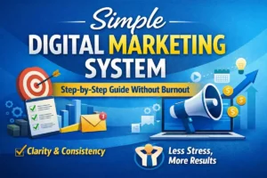 simple digital marketing system step by step without burnout