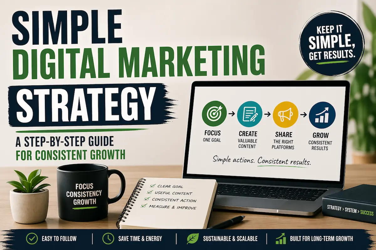 simple digital marketing strategy step by step for consistent growth