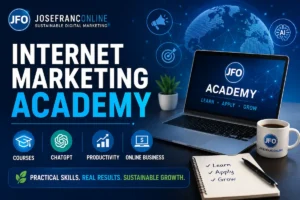 Internet Marketing Academy courses at JoseFrancOnline with ChatGPT, productivity, and online business training