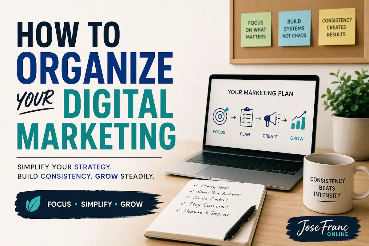 How to organize your digital marketing with a simpler and more sustainable strategy for long-term growth.